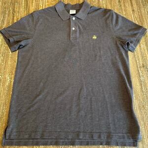 Brooks Brothers 1818 Slim Fit Performance Polo Golf Shirt Gray Men’s Size XL